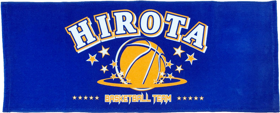 広田ミニバス様のフルカラープリントフェイスタオル | オリジナル